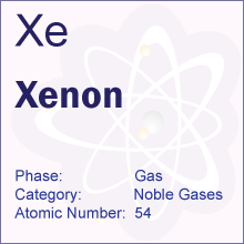 What are some chemical properties of xenon?